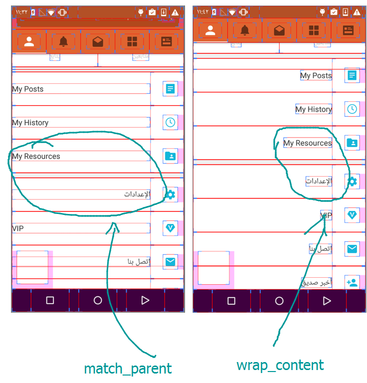 TextView 的 layout_width 属性会在 LTR 与 RTL 混排情况下影响显示